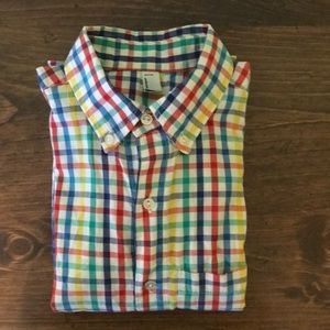 American Apparel Rainbow Gingham Button Up